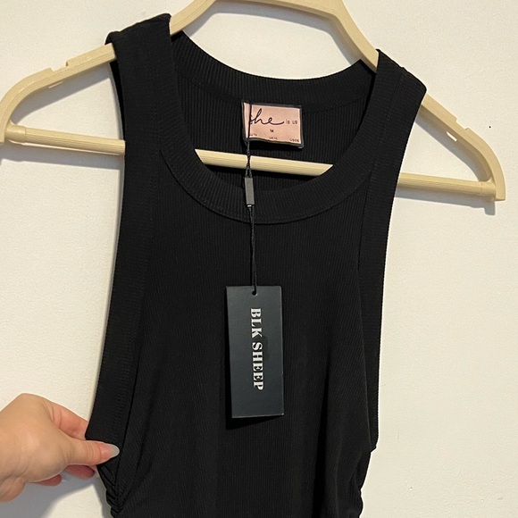 Black Sheep Ruched Stretch Dress - Picture 2 of 2